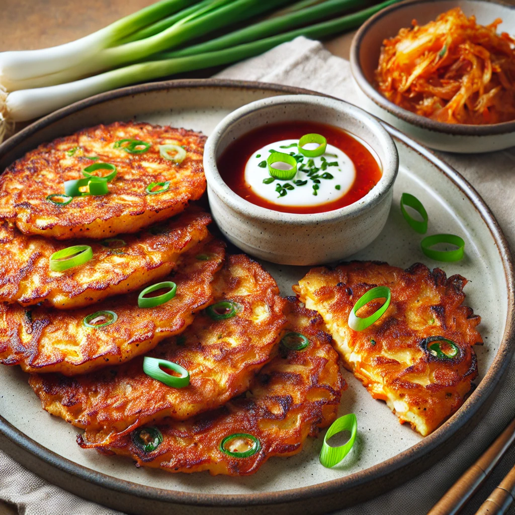 Kore Usulü Kimchi Jeon (Kimchi Pancake)